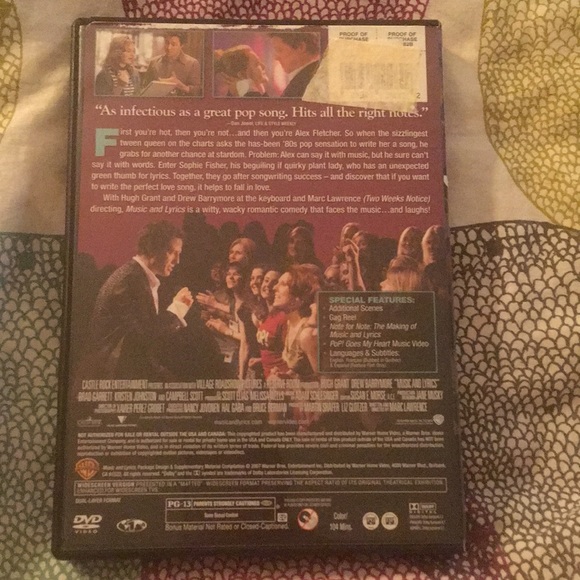 DVD - Music and Lyrics - Picture 2 of 3